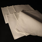Set of 6 Hand Embroidered Antique Linen Napkins