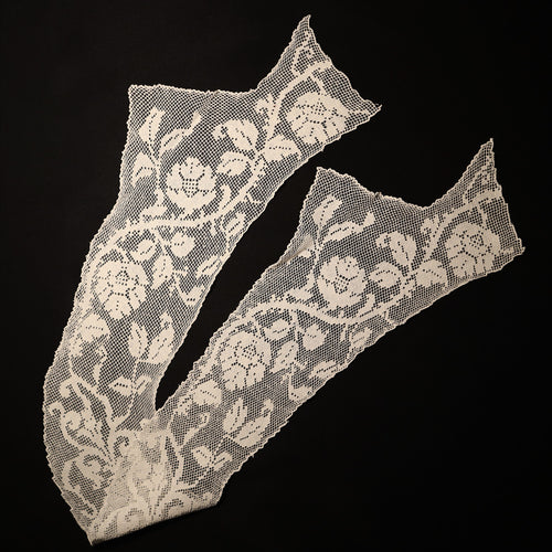 Filet Handmade Antique Lace Collar