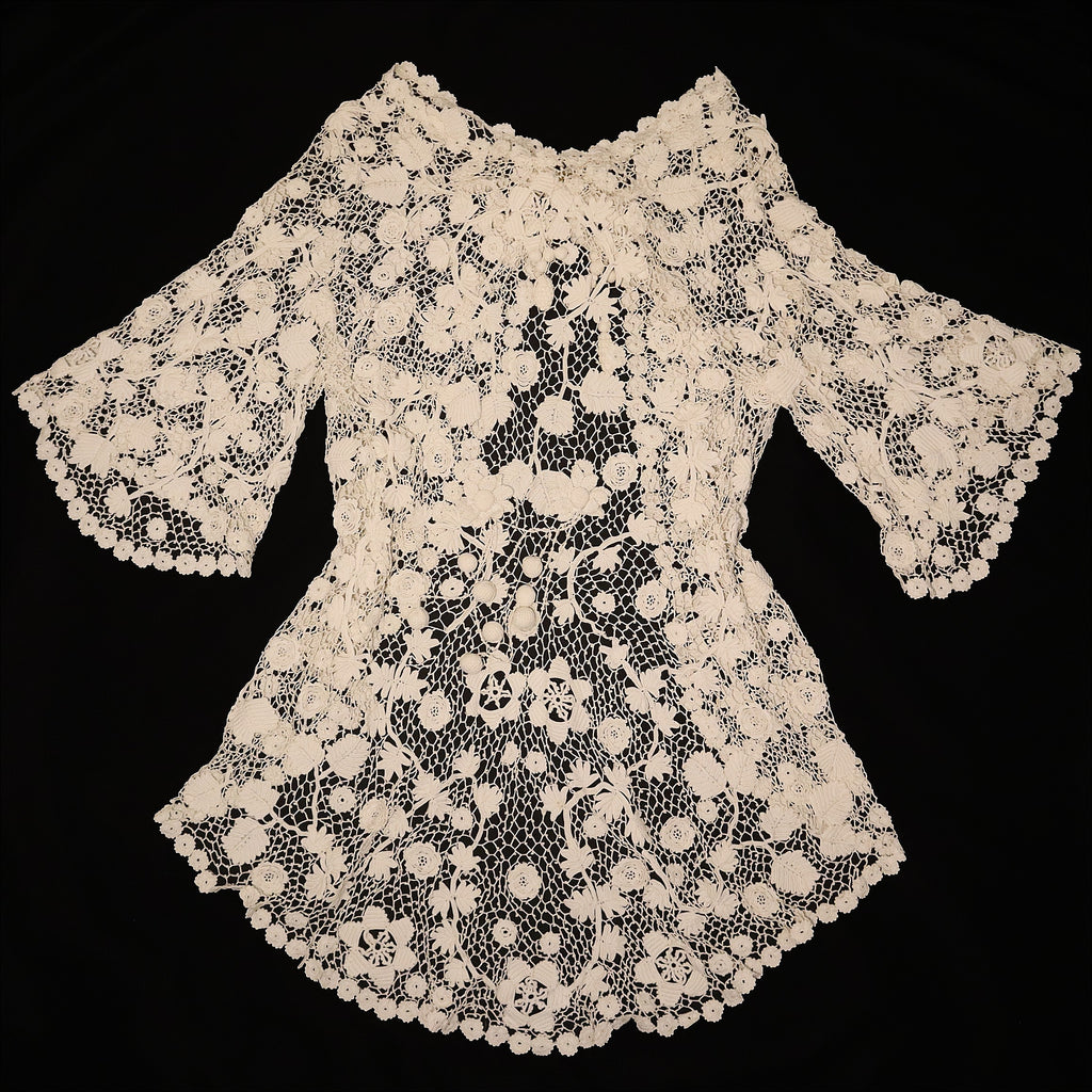 1910 - 1920 Irish Crochet Jacket