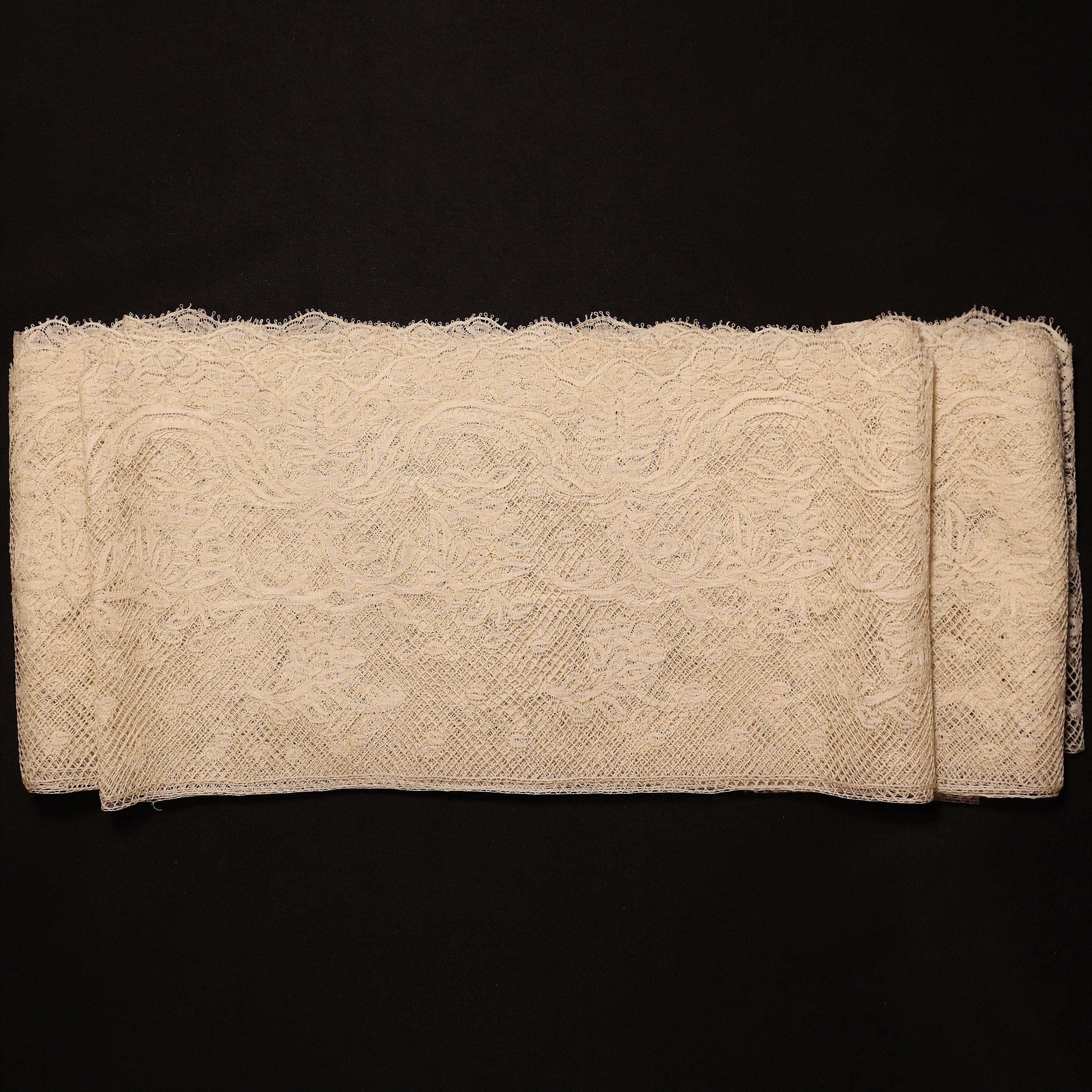 French Valenciennes Handmade Bobbin Antique Lace