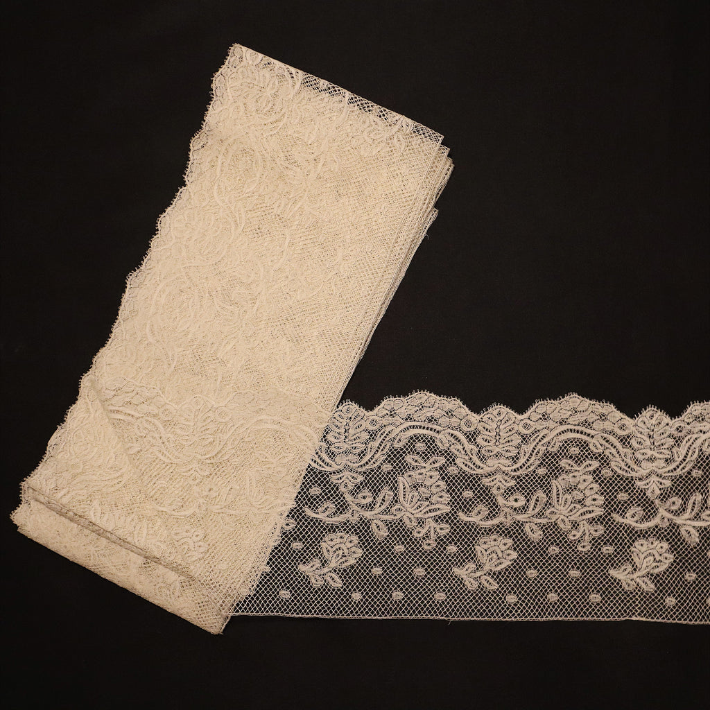 French Valenciennes Handmade Bobbin Antique Lace